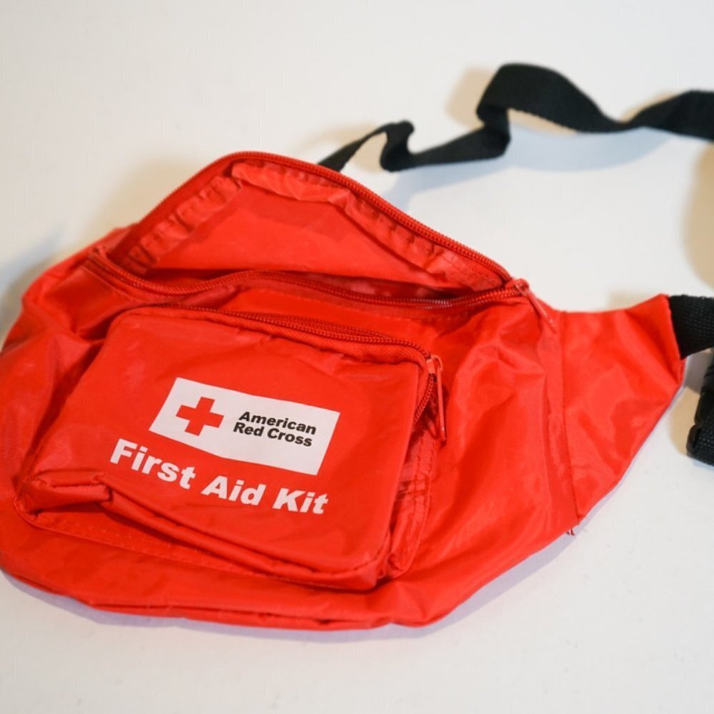 American Red Cross Red First Aid Fanny Pack